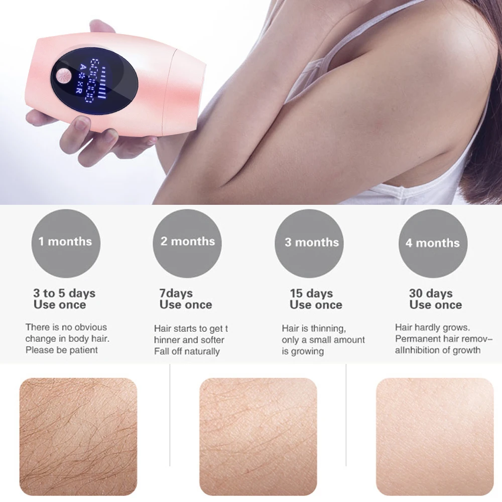 

Laser Epilator Permanent IPL Photoepilator 600000 Flashes Body Hair Removal Depiladora Painless Electric Epilator for Women