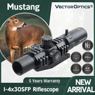Прицел Vector Optics Mustang 1-4x30SFP, прицел мощности True One с блокировкой башни, красным, зеленым и синим освещением для AR15 5,56