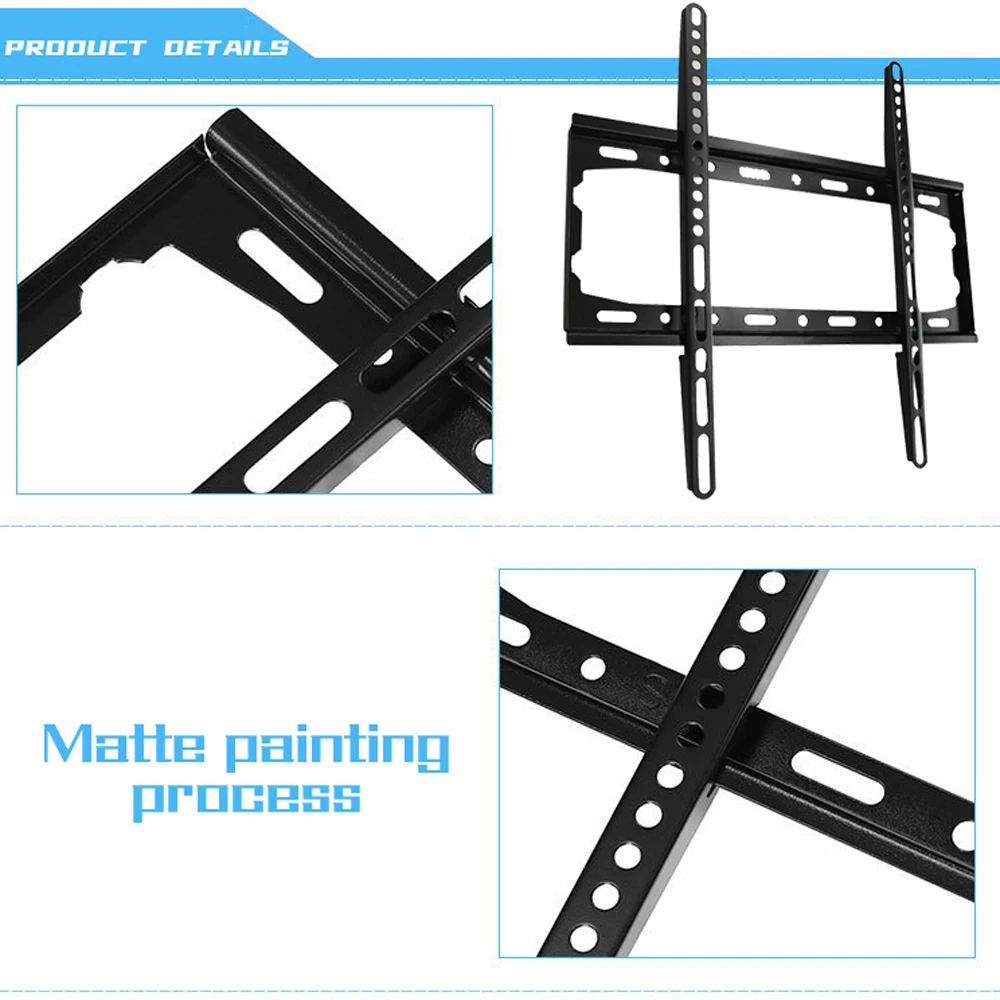 Настенный кронштейн для телевизора с нагрузкой 40 кг фиксированная рамка плоской