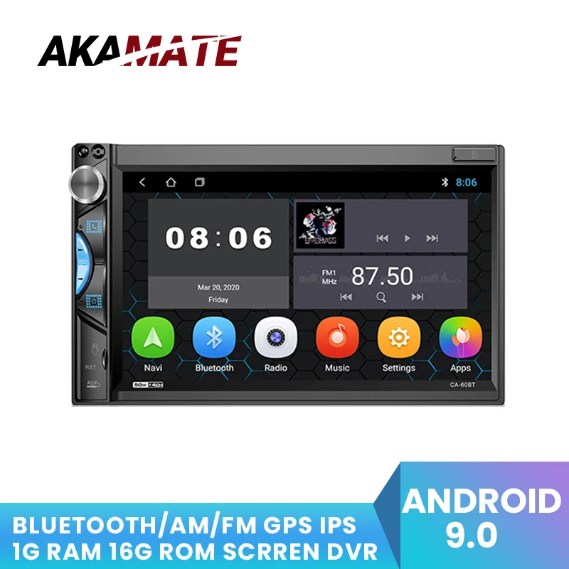 2din Car Radio HD Multimedia Video Player GPS Bluetooth FM For Universal Android System Support Rear Camera | Автомобили и