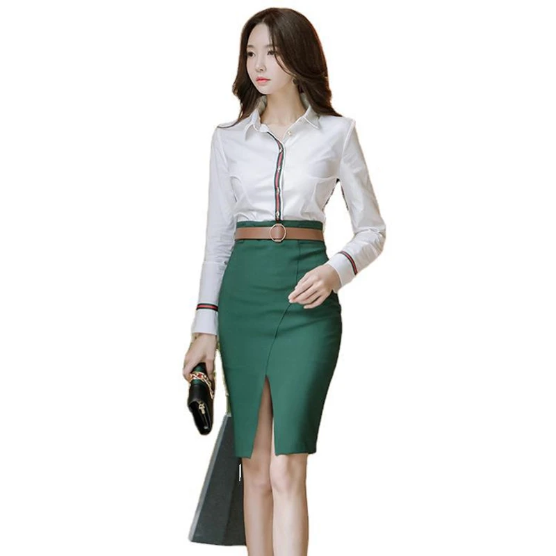 

Summer Midi Skirt Solid Casual High-Waisted Skirt Sashes Patchwork Long Skirt Woman Summer Green Vintage Sexy Korean Fashion