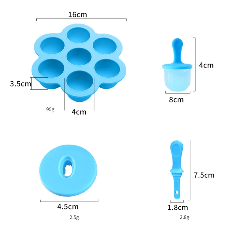 Силиконовая форма для мороженого 7 упаковок|Палочки мороженого| |