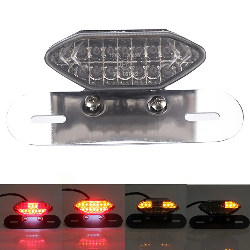 Мотоцикл интегрированный светодиодный задний фонарь светильник тормоза