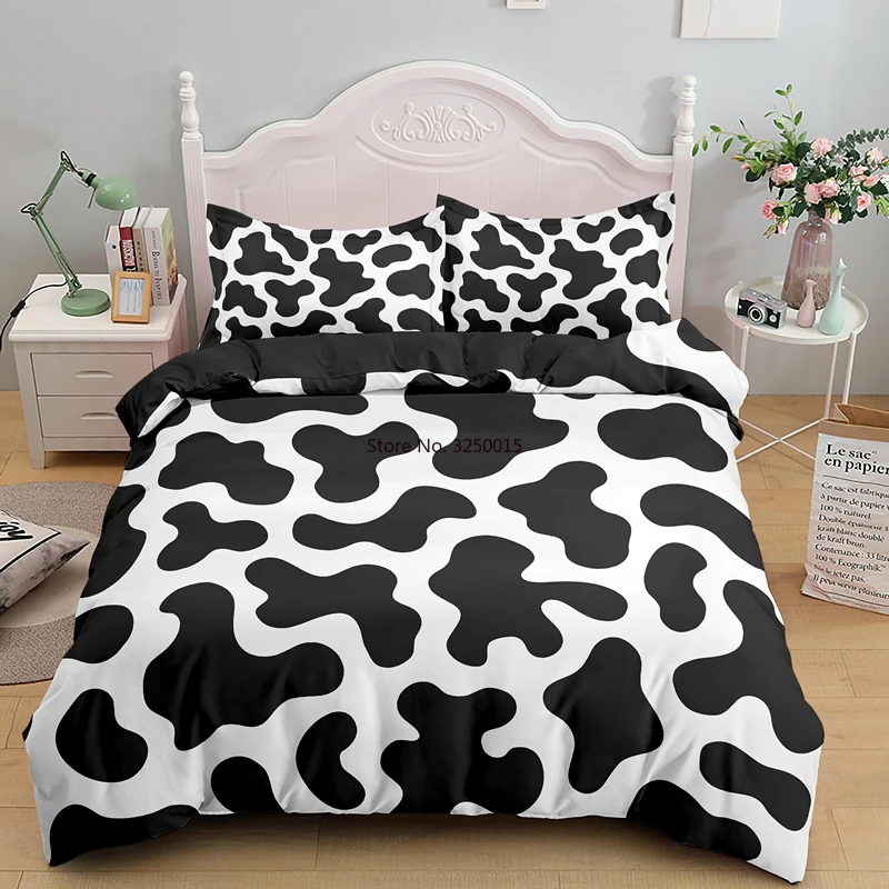 Комплект постельного белья из коровьей кожи односпальный двуспальный с