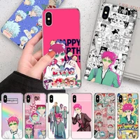 anime the disastrous life of saiki k kusuo soft phone case for iphone 11 12 13 pro max xr x xs mini apple 8 7 plus 6 6s se 5s