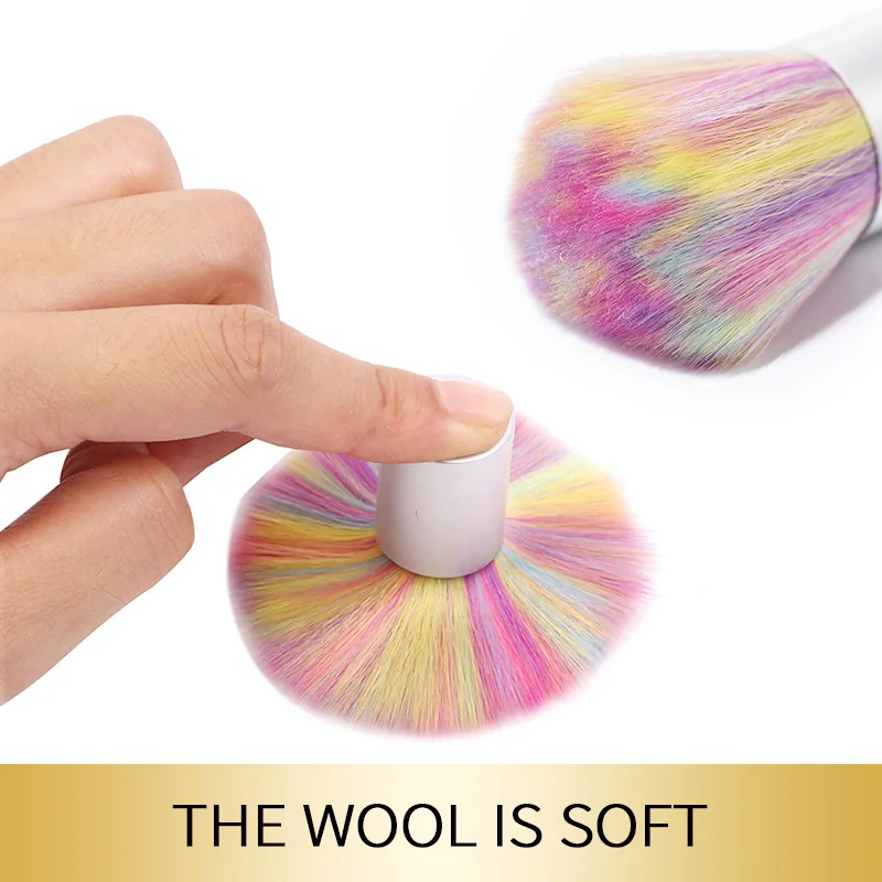 EUSCI Чистящая щетка для ногтей блестящая пудра Пыль акриловый УФ гель удаления