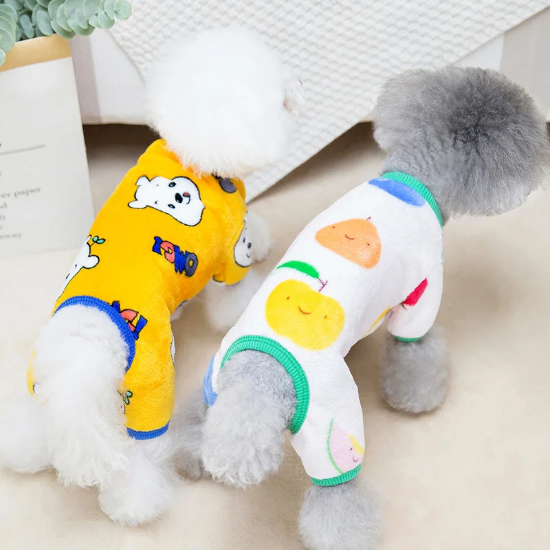 

Свитер для собак, зимняя одежда для собак, теплая зимняя одежда для домашних животных, двухсторонняя фланелевая одежда для щенков