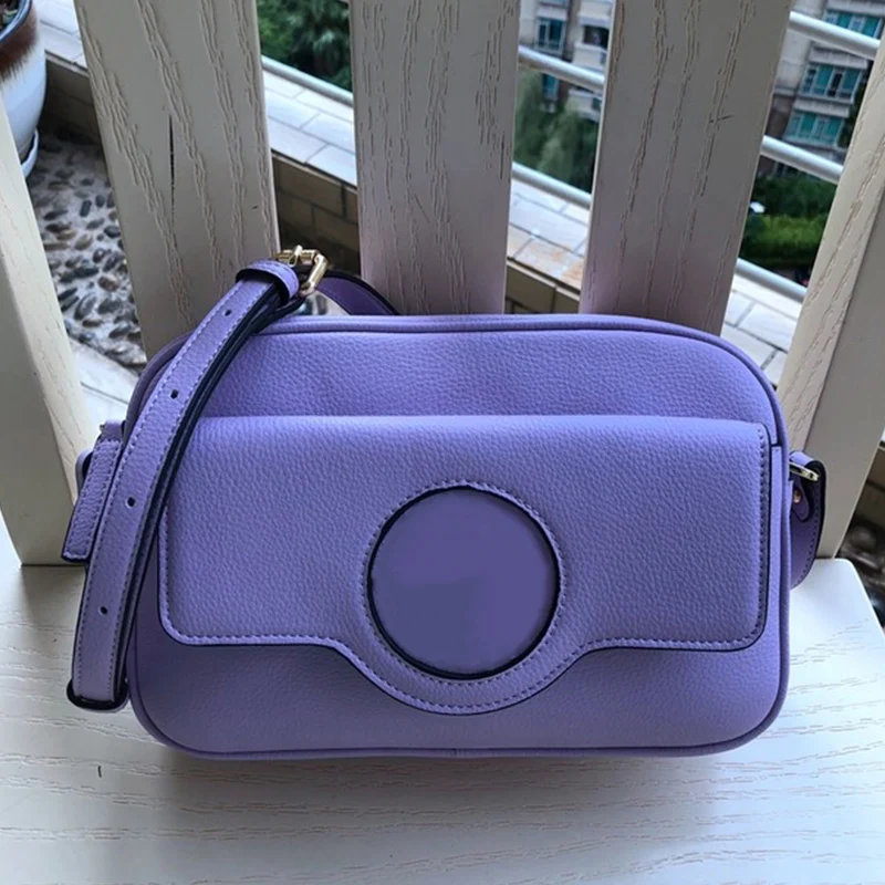 

Ретро однотонная роскошная дизайнерская многофункциональная кожаная сумка для фотоаппарата большой емкости, женская новая модная сумка ч...