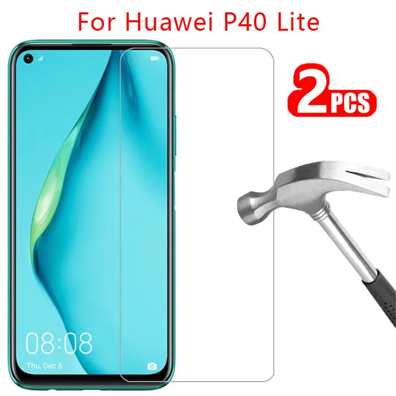 Защитное стекло для huawei p40 lite защита экрана закаленное на p40lite p 40 световая