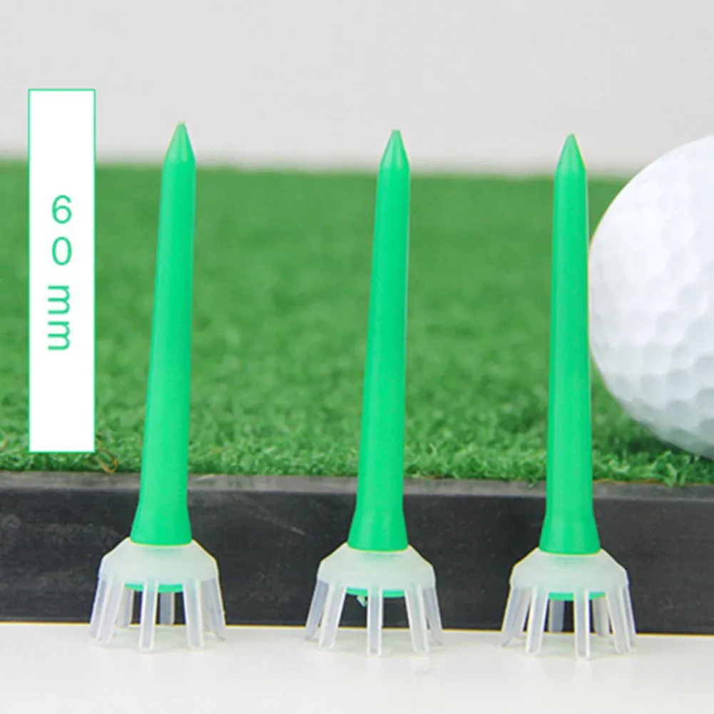 

50 Pcs/set Golf Tee Crown Nails PE Plastic Low Resistance Golf Club Replacement Driving Range Batting Trainer Club Accessories