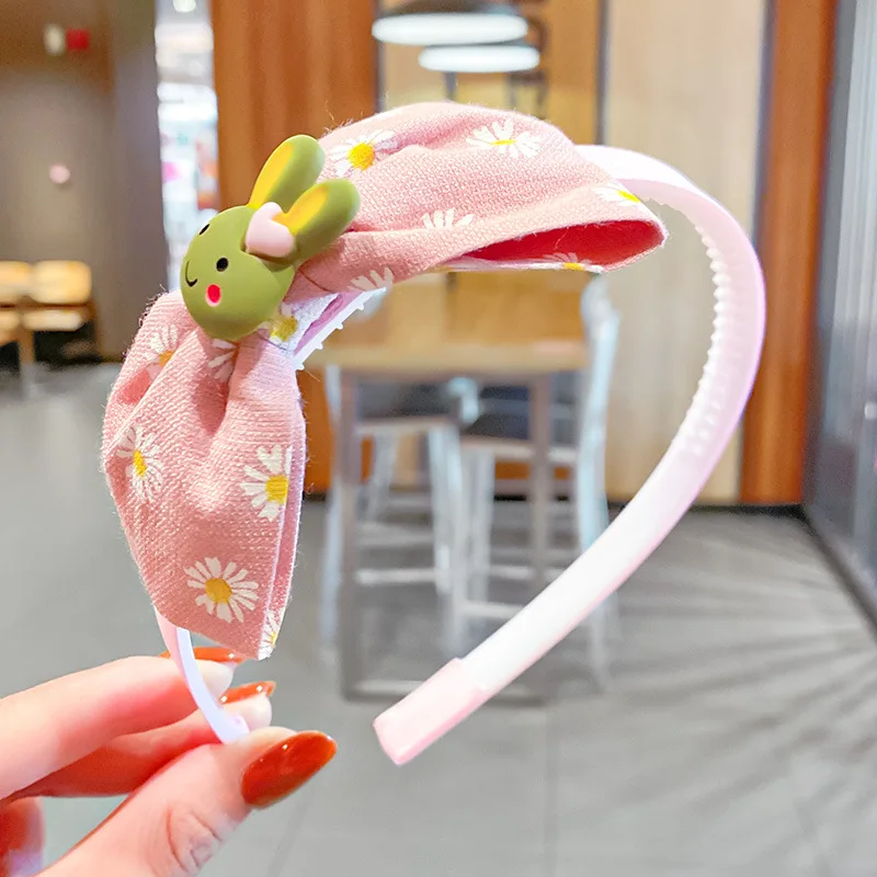 

BEMAY 1Pcs Children Cute Colors Bowtie Cartoon Hair Hoop Hairbands Girls Lovely Bow Headbands Kids Hair Bands Hair Accessories