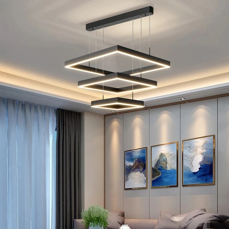 

Светодиодная потолочная люстра, 3 осветительных прибора, подвессветильник светильники для украшения интерьера