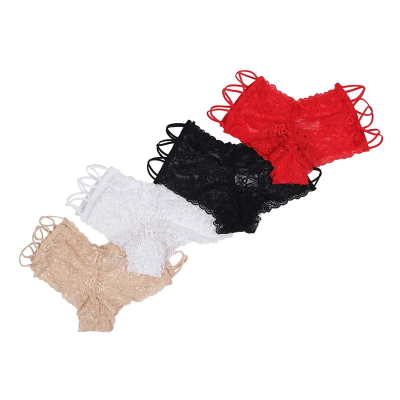 Ohyeahlover кружевное дамское нижнее белье Открытые трусики пуш ап Цветочные 3XL 5XL