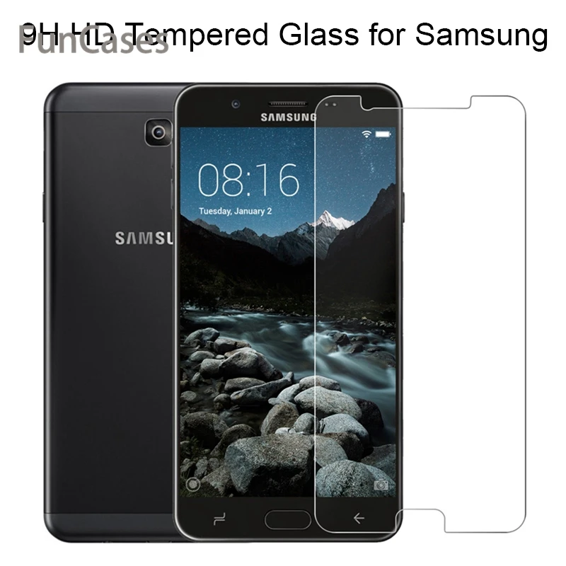 Закаленное стекло на экран для samsung Galaxy J5 2016 J7 Prime 2 закаленное J3 2015 9H HD Стекло J730 2017