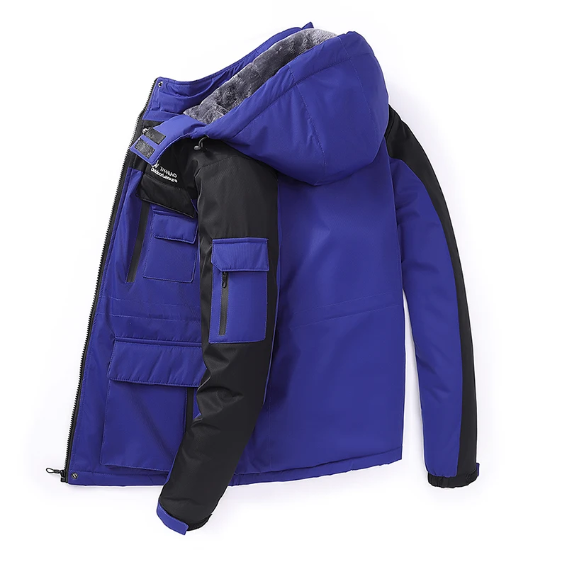 Winter Parkas Men Thicken Fur Hooded  Plus Size 7XL,8XL Military Warm Fleece Cotton Parka Winter Jacket Men Windbreaker Overcoat