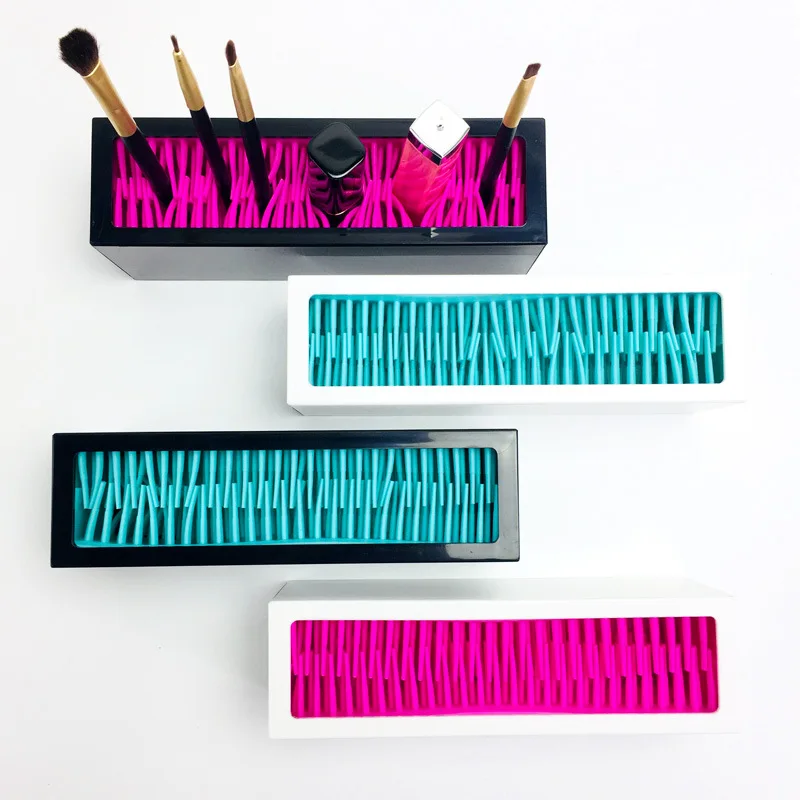 

Makeup Brushes Pen Holder Storage Holder Cosmetic Brush Shelf Make Up Tools Home Desktop Makeup Brushes Organizer