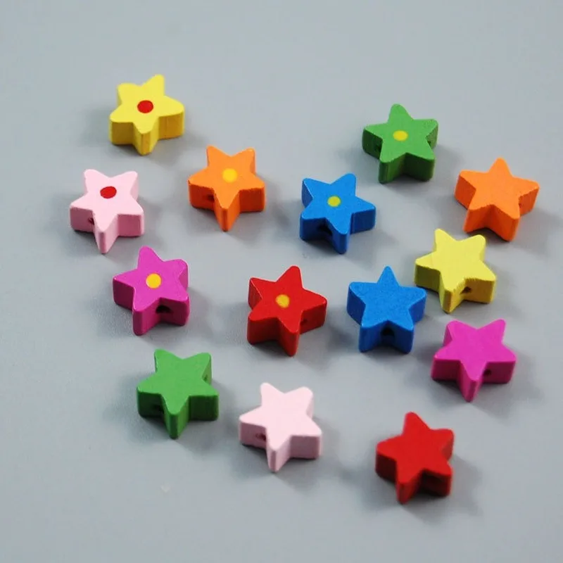 50 шт. деревянные разноцветные бусины разделители|Поделки из дерева| |