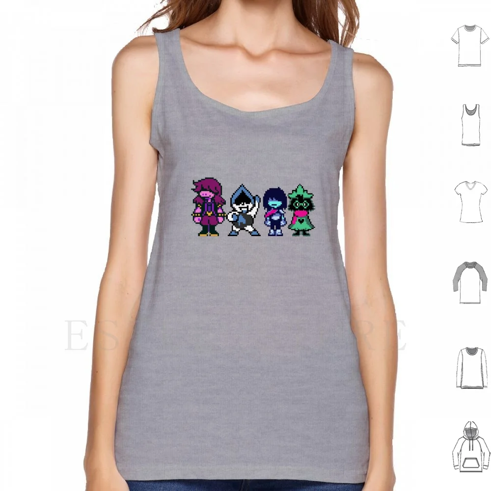 Майка Deltarune (Suzie Lancer Kriss &amp Rasiel) без рукавов Delta Rune Undertale 2 |