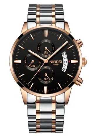 Rose Gold Black S Смарт-часы со стальным ремешком, Bluetooth, Смарт-часы с подключенной картой, телефон, часы от производителя, прямые продажи, геймпад - Цвет: Rose Gold Black S