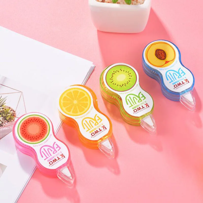 

1pcs Small Fresh And Simple Cartoon Correction Tape Fruit Pattern Student Stationery School Office Supplies Correction Length 5m