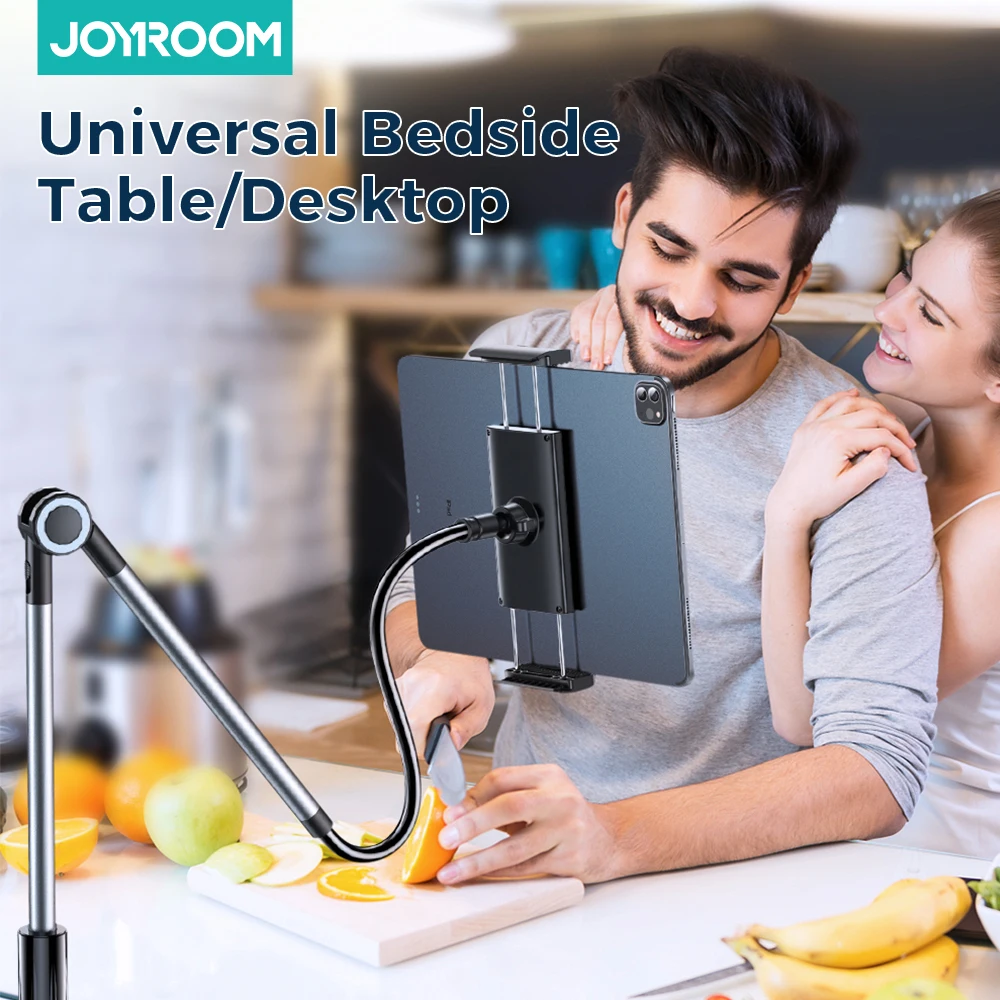 

Joyroom Universal 4.7-12.96 inch Phone Holder Lazy Bed Desktop Bracket Mount Smartphone Stand Flexible 360 Degree Phone Stand