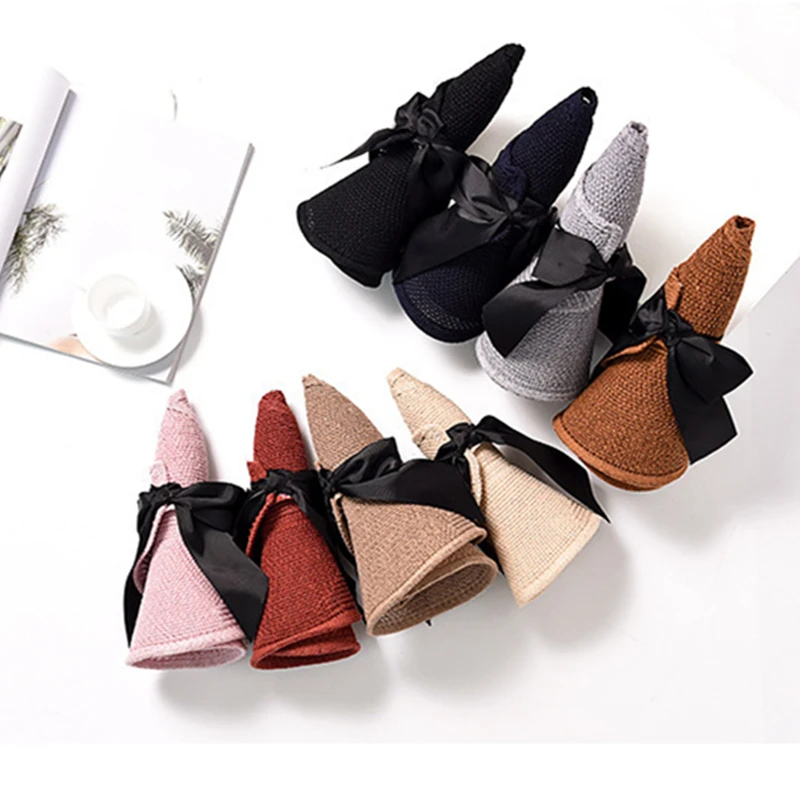 

New Summer Bow Sun Hats Empty Top Hat Women UV Protction Caps Cutout Beach Hat Women Sun Cap Ribbon Knit Raffia Hat Sun Hat