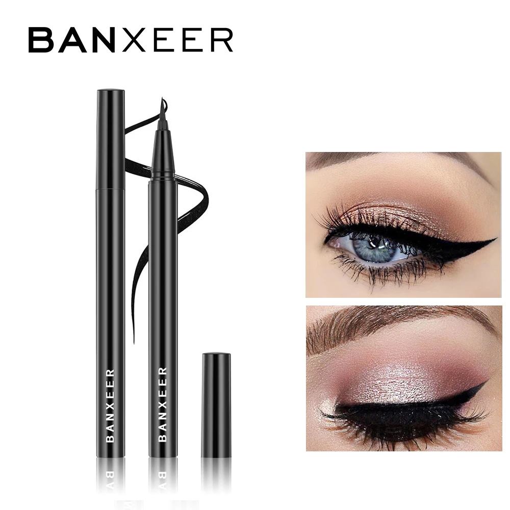 

BANXEER Eyeliner Pen Eyes Makeup Eye liner Waterproof Easy to Wear Long-lasting Eyes Maquiagem Profissional Completa