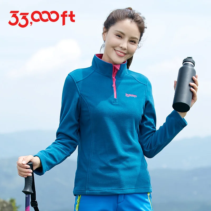 Весна Осень Женский пуловер флисовое пальто уличный для пешего туризма верховой