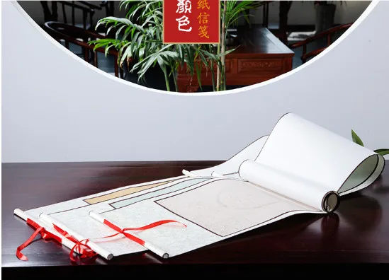 03 Китайская каллиграфия полный Дамаск монтированный четырехсимвольный батик