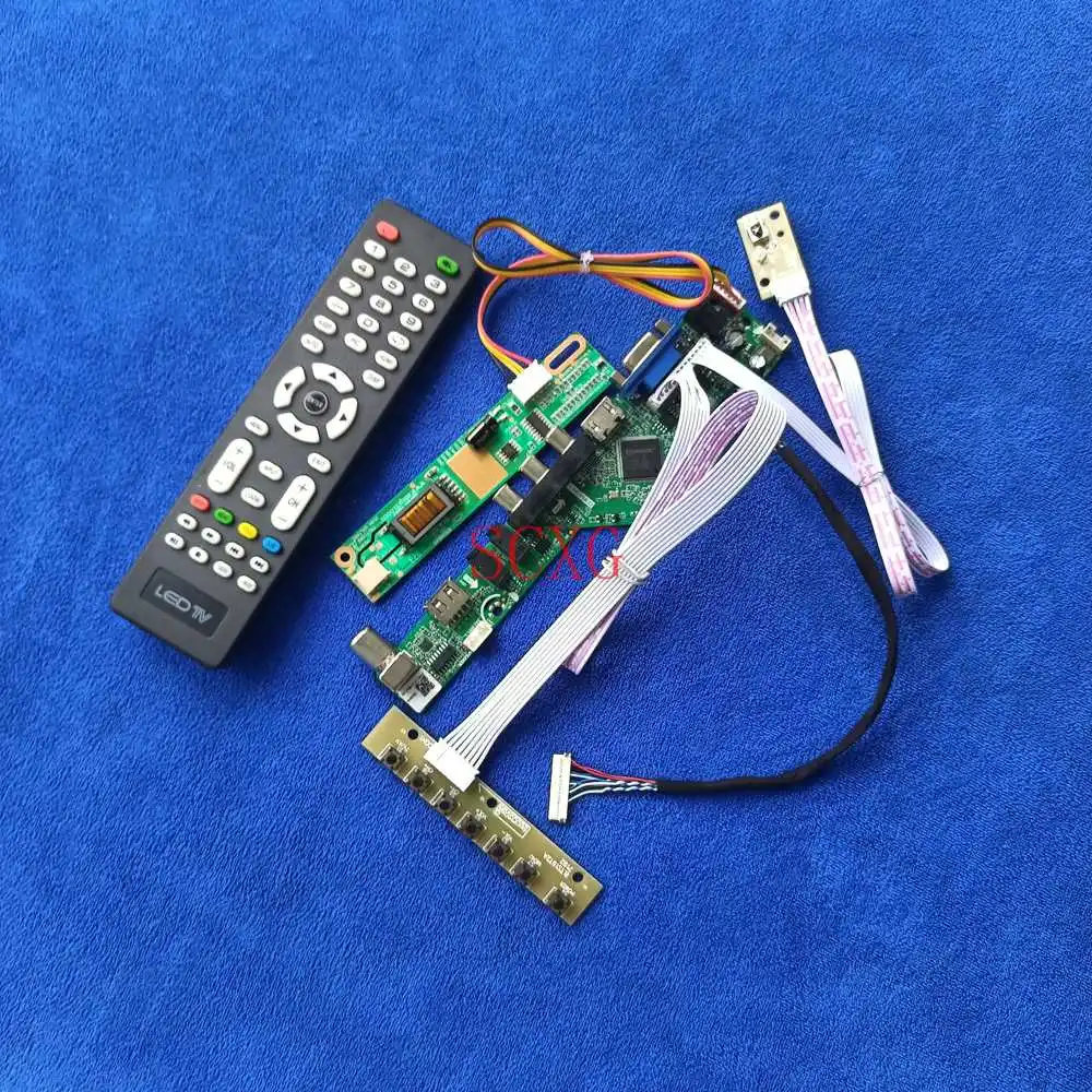 

Плата драйвера контроллера экрана LVDS, 20 контактов, 1CCFL, аналоговый сигнал, Kit1024 * 768, совместим с HDMI, USB VGA, подходит для LP121X04/LP121X05/LP121X1