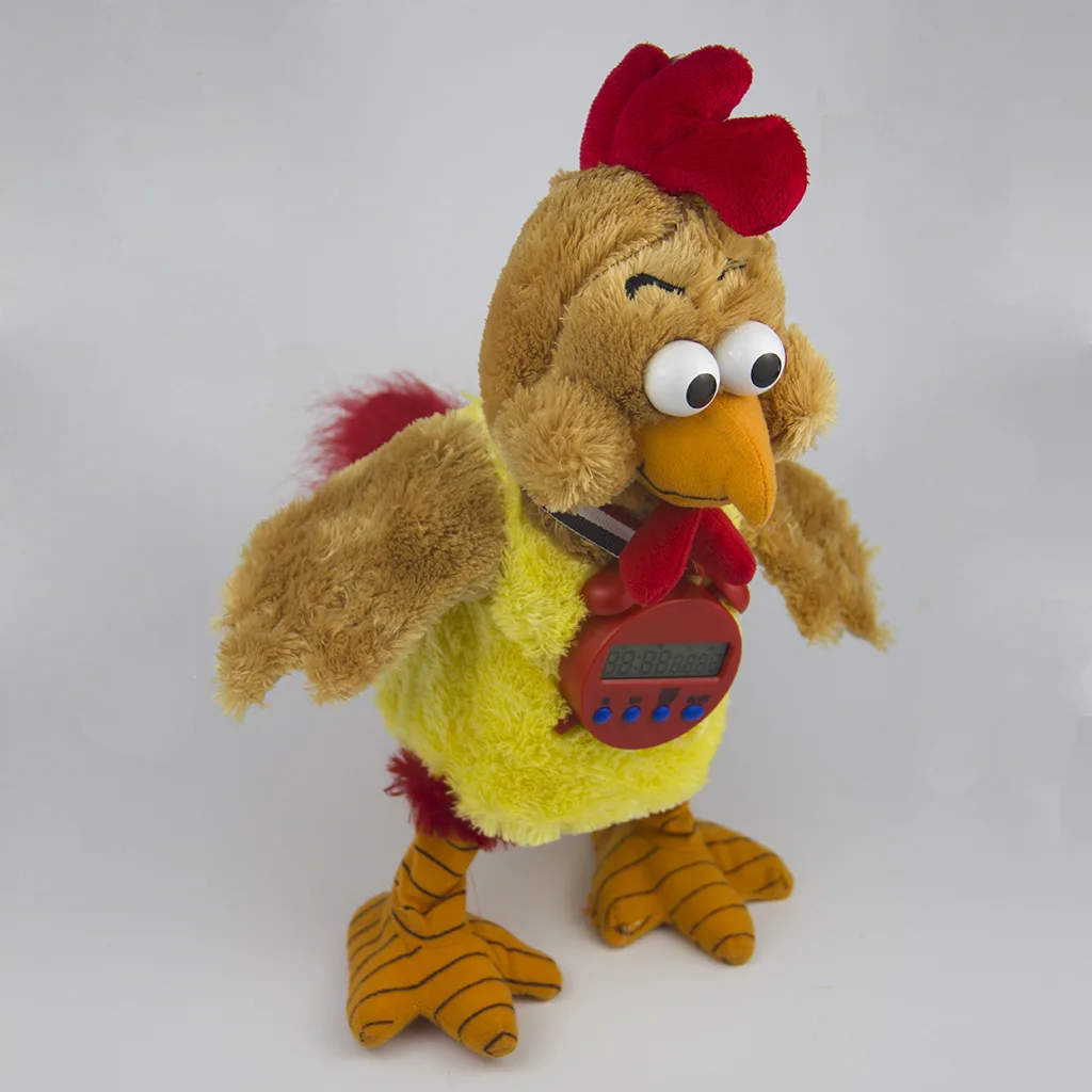 Электрические плюшевые игрушки креативная кукла время курица обратный отсчет