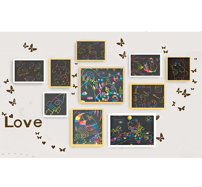50 листов фотобумага для детей творчества рисования волшебный Радужный цвет