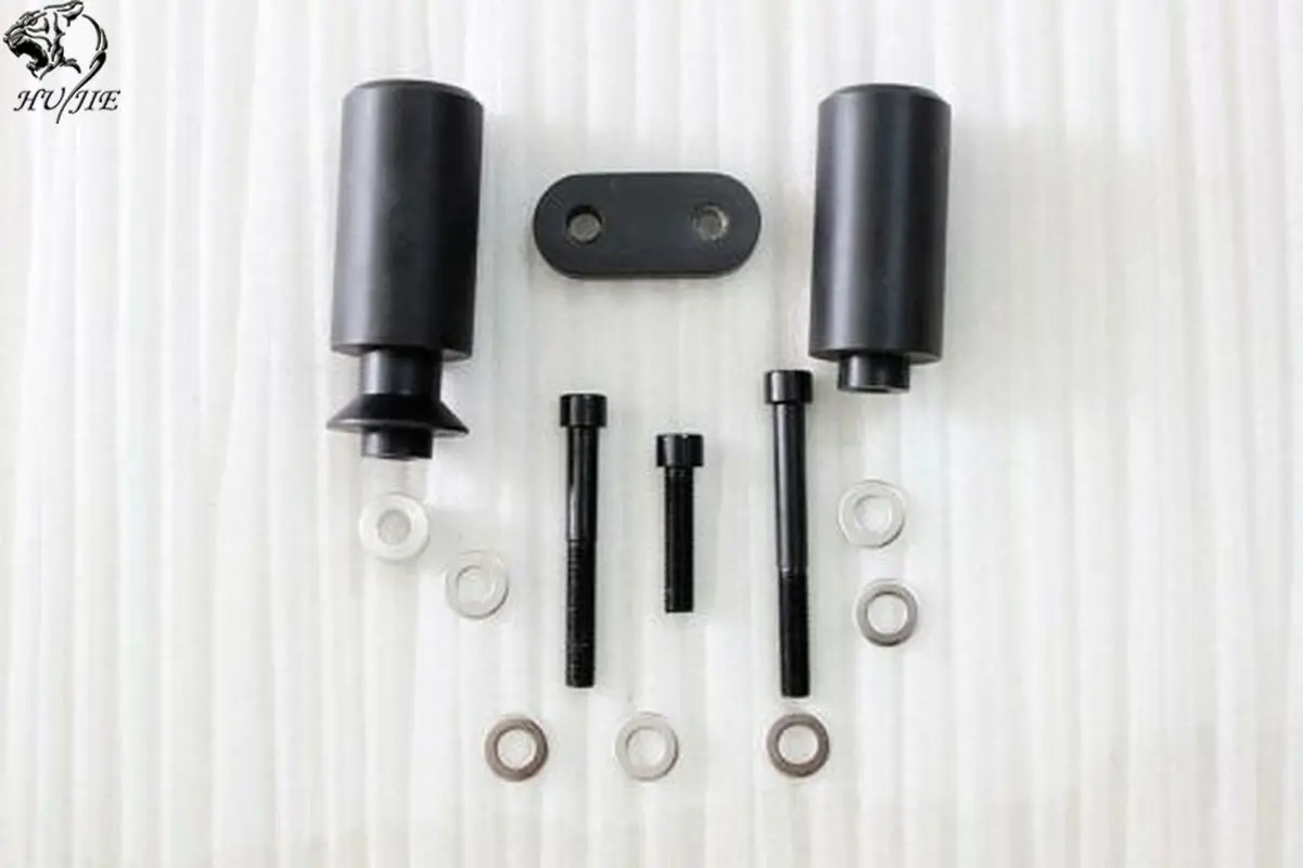 

1pair Motorcycle Parts No Cut Black Delrin Frame Slider Crash Frame Protector for Yamaha YZF R6 2006-2007