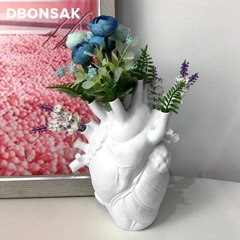 Ваза для цветов анатомическая в форме сердца скандинавском стиле | Дом и сад