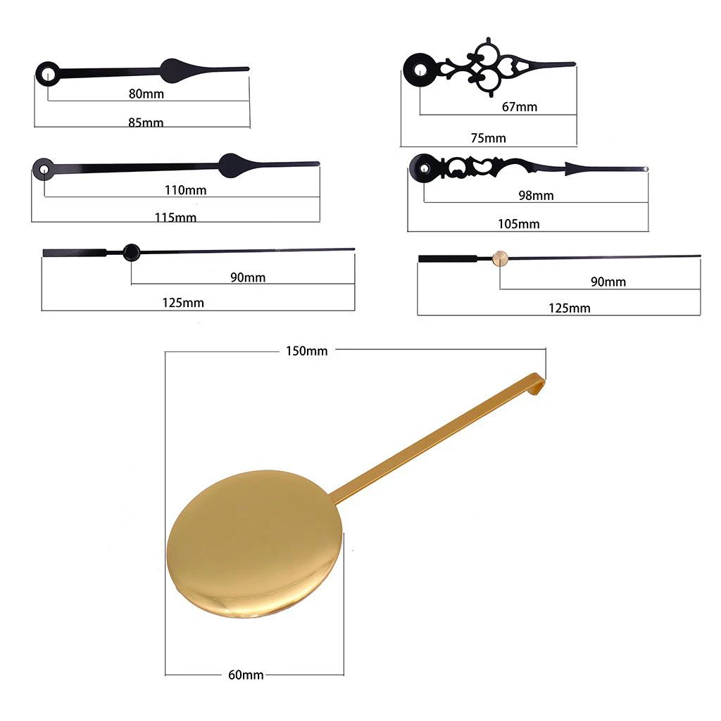 

Quartz Pendulum Clock Movement DIY Movement Kits with Hands and Pendulum, for DIY Wall Clocks, Craft Clocks, Clocks Replacement