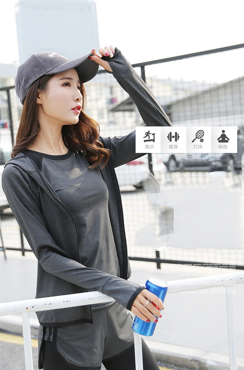 Women's Clothing Fitness Clothes Comfortable Breathable Sports Running Clothes Ladies Casual Zipper Large Size Stretch Jacket