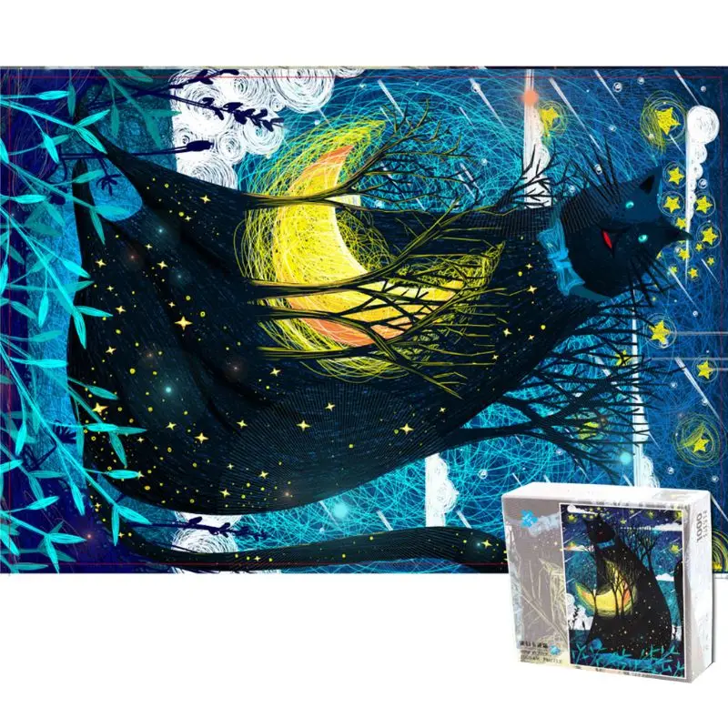 

1000 Pcs Jigsaw Puzzles for Adults Self-assembly Craft Micro-sized Kids Entertainment Miniature Puzzles Painting Home Games Q9QB