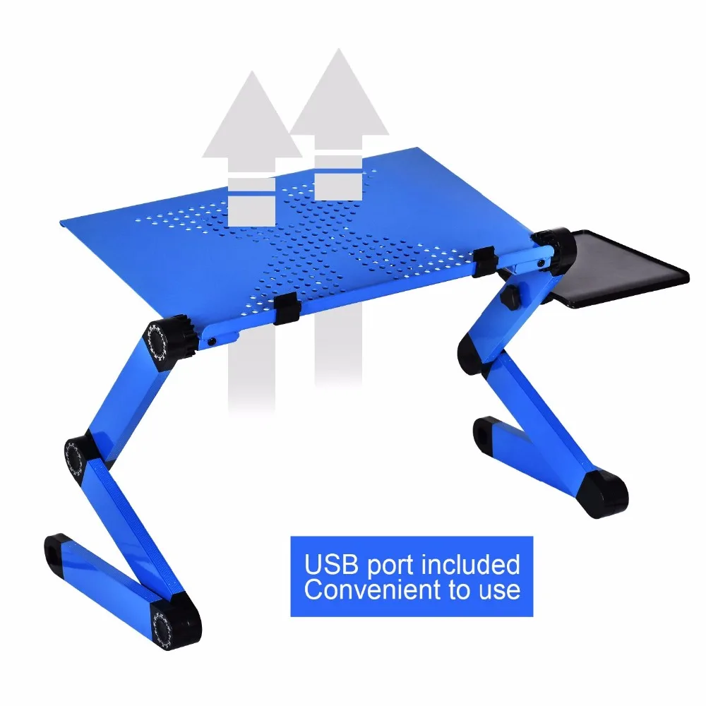 Aluminum Alloy Laptop Table Adjustable Portable Folding Computer Desk Students Dormitory Stand Bed Tray | Мебель
