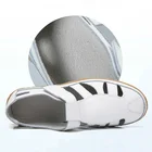 Босоножки женские кожаные в ретро стиле, зеркальные сандалии, повседневная обувь на плоской подошве, пляжные туфли