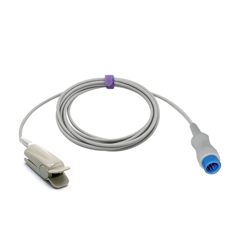 Совместимый датчик Mindray T5 T8 SpO2 для взрослых/педиатрических/новорожденных голубой