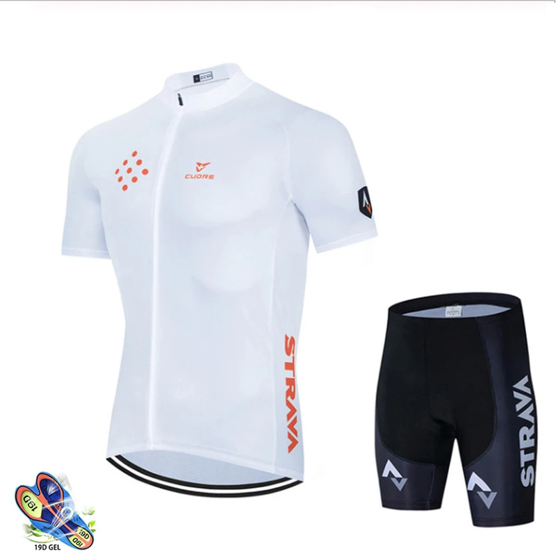 

2021 STRAVA Cycling Jersey Sets Men Shirts Bike Breathable Shorts Summer Bicycle Suits Pro Team Clothing Ropa Ciclismo Maillot