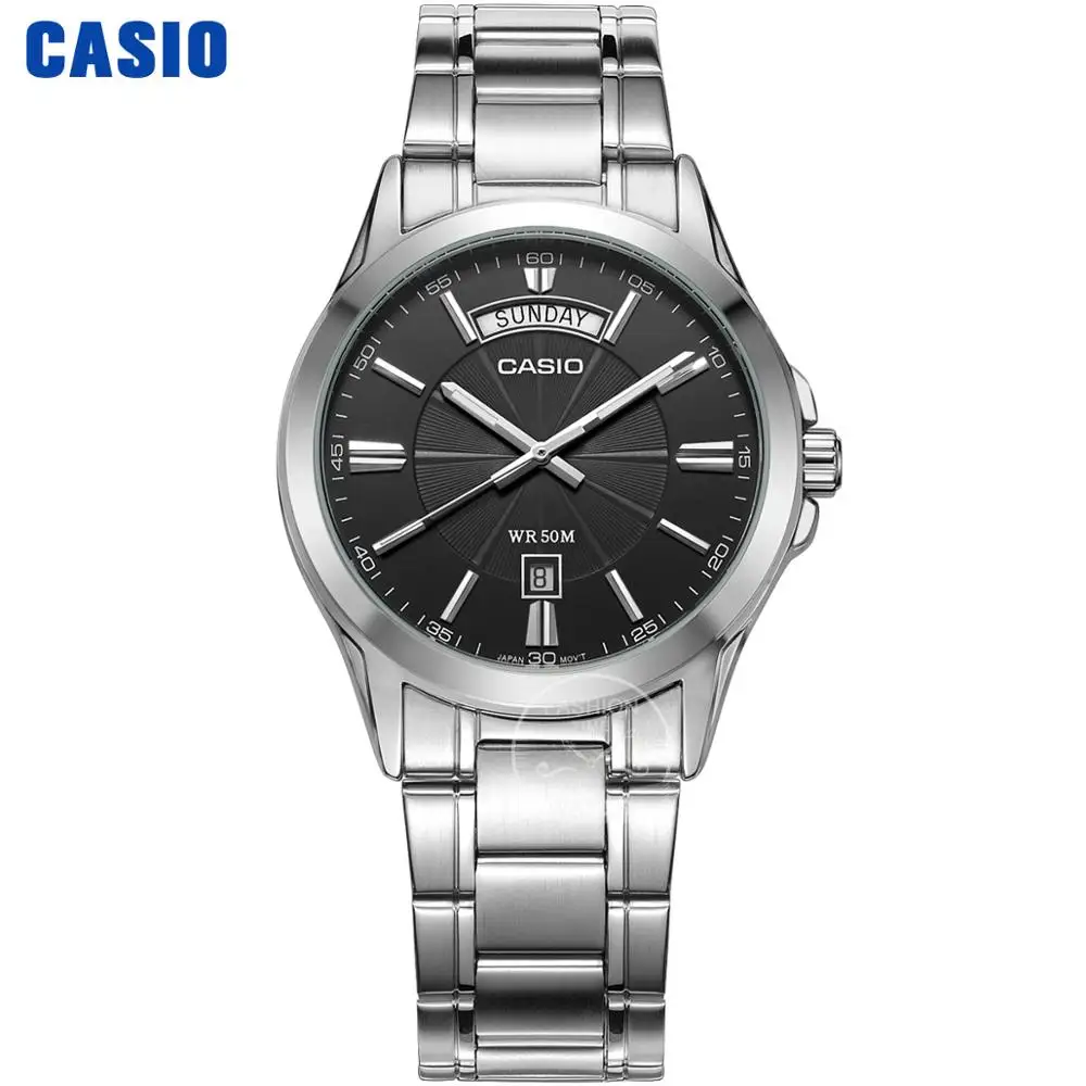 MTP1381D1A Casio часы Простые часы мужские топ-бренд роскошные повседневные платья кварцевые часы Водонепроницаемые Светящиеся мужские часы Спортивные военные часы relogio masculino reloj hombre erkek kol saati montre homme 1381 - Цвет: MTP1381D1A