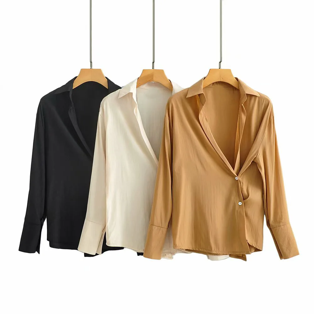 

Womens tops and blouses Ladies shirts 2020 new arrivals Sexy long sleeve shirt Solid thin outfits Women blouse Elegant shirt