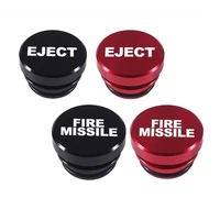 universal car cigarette lighter cover accessories eject fire missile button 12v car engine start stop push button aluminum