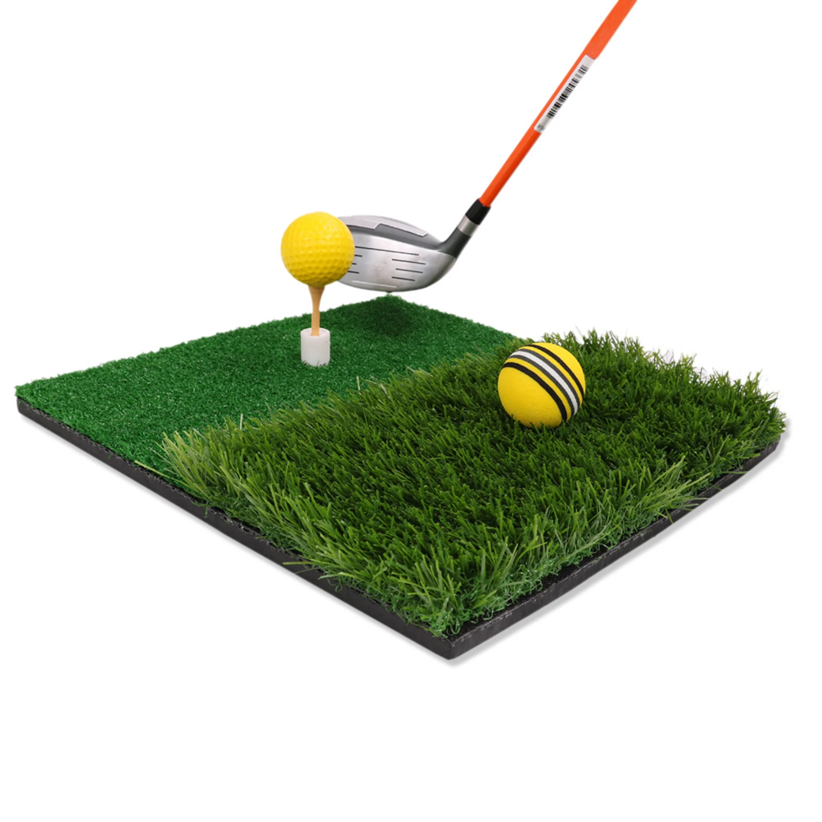 

Turf EVA Golf Hitting Practice Pad Set Simulated Turf Swing Practicing Mat Balls Golf Tees Tee Holder