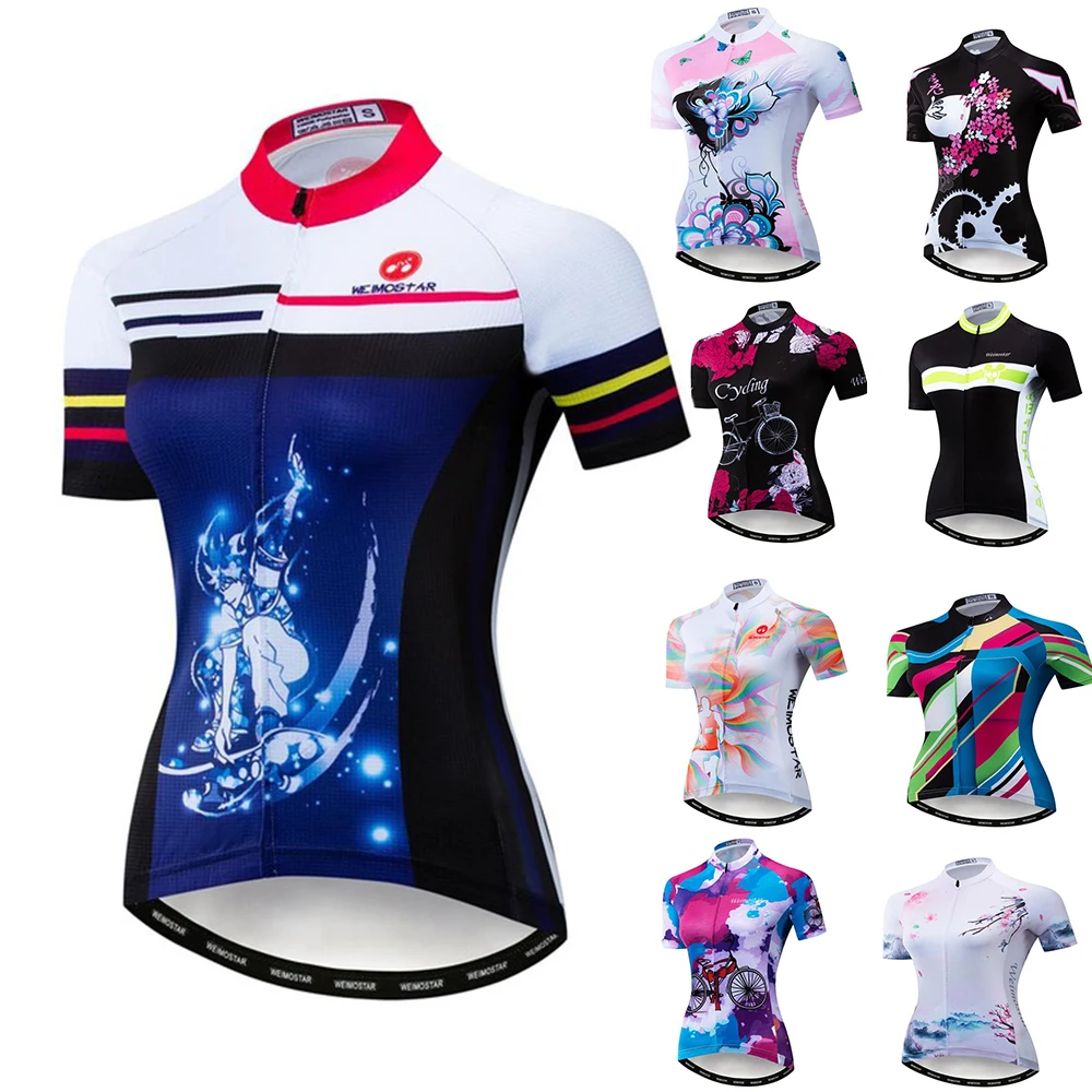 Женская веломайка Weimostar 2019 летняя футболка для горного и шоссейного велосипеда с