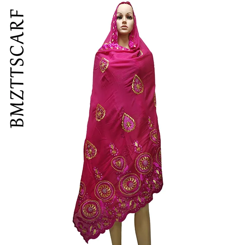 Новая африканская Женская шаль мусульманская вышивка круглый дизайн большой