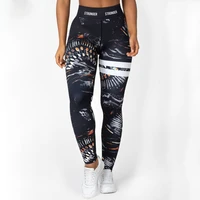 fashion high waist printed leggings sexy hip hip slim stretch cropped trousers casual womens clothing sports fitness leggings