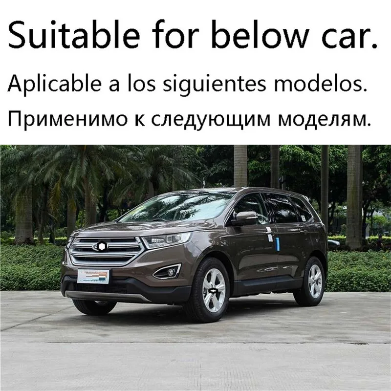 Rear Panels Foot Pedal Door Handle Automobile Modified Decorative Car Styling Sticker Strip Protecter 15 16 17 18 FOR Ford Edge |