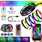 USB Bluetooth SMD5050 5 светодиодный постоянного тока светодиодные ленты RGB Гибкая лампа лента Диодная ТВ фосветильник ка светодиодное управление